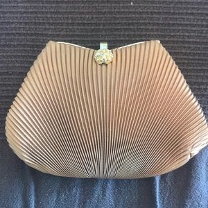 Vintage gold evening silk purse